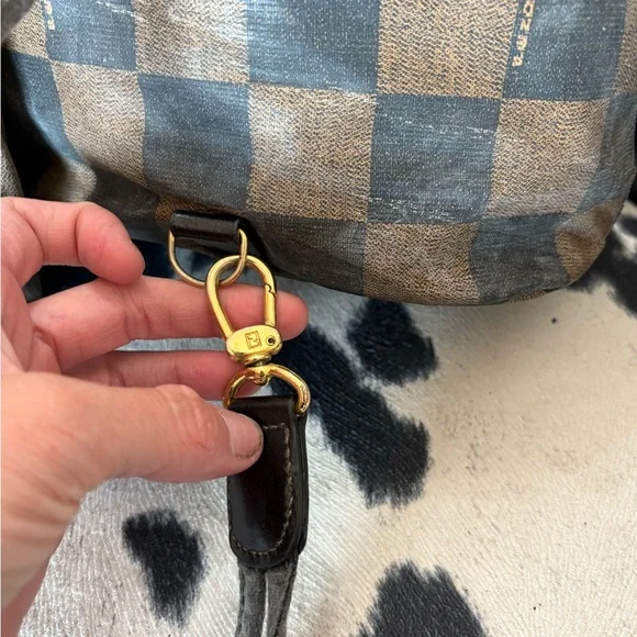 Fendi Black and Brown Checkered Backpack - Picture 8 of 16